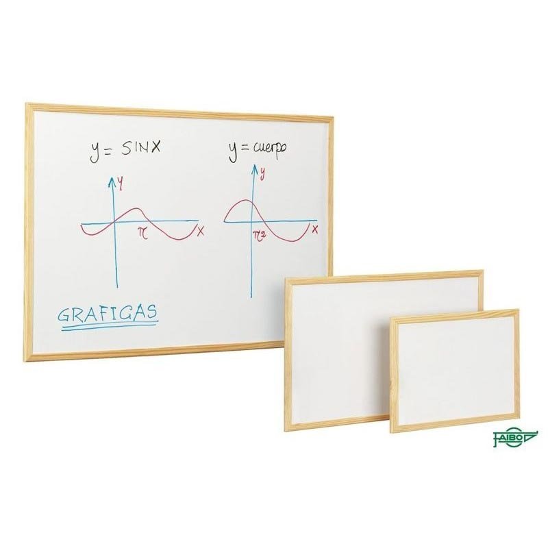 PIZARRA BLANCA FAIBO 40X60CM. M/MADERA