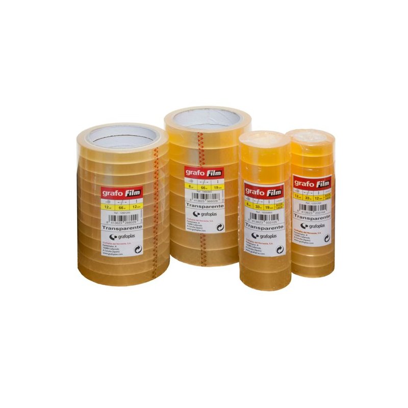CINTA ADHESIVA GRAFOFILM 19MMX33M.