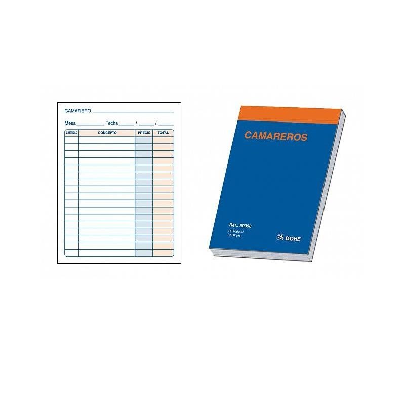 TALONARIO CAMARERO DOHE 8º NATURAL