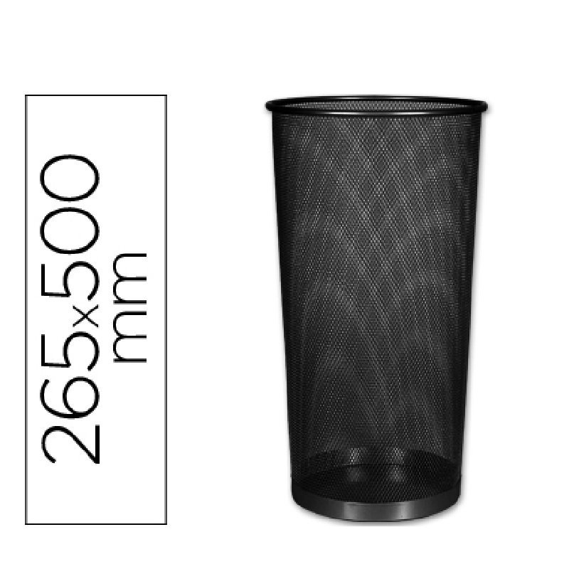 PARAGUERO METALICO Q-CONNECT REJILLA NEGRO