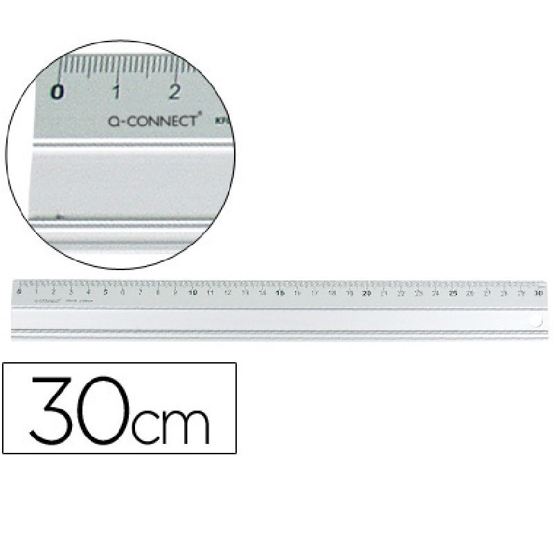 REGLA ALUMINIO Q-CONNECT 30CM. 