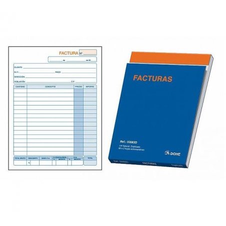 TALONARIO FACTURAS DOHE 4º NAT. DUPLICADO