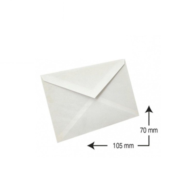SOBRE TARJETA DE VISITA BLANCO SAM 70X105MM. C/100