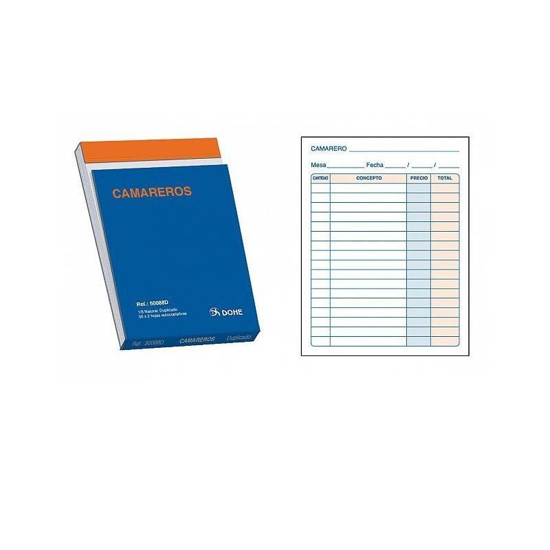 TALONARIO CAMARERO DOHE 8º DUPLICADO