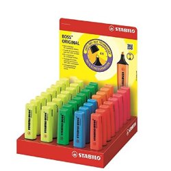 MARCADOR FLUORESCENTE STABILO BOSS EXP/40 SURTIDOS