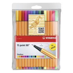 ROTULADOR STABILO POINT 88 EST/10+5 NEON 