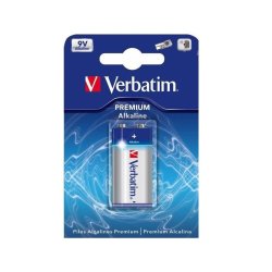 PILA ALCALINA VERBATIM 6LR61 9V.