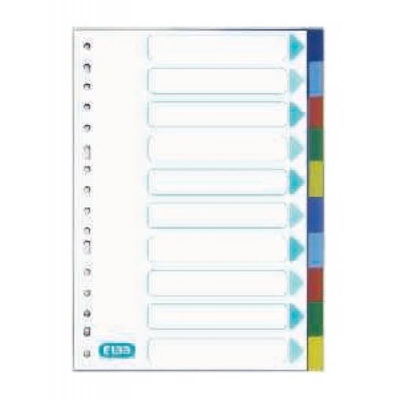 SEPARADOR MULTITALADRO PP ELBA FOLIO 10 POSICIONES