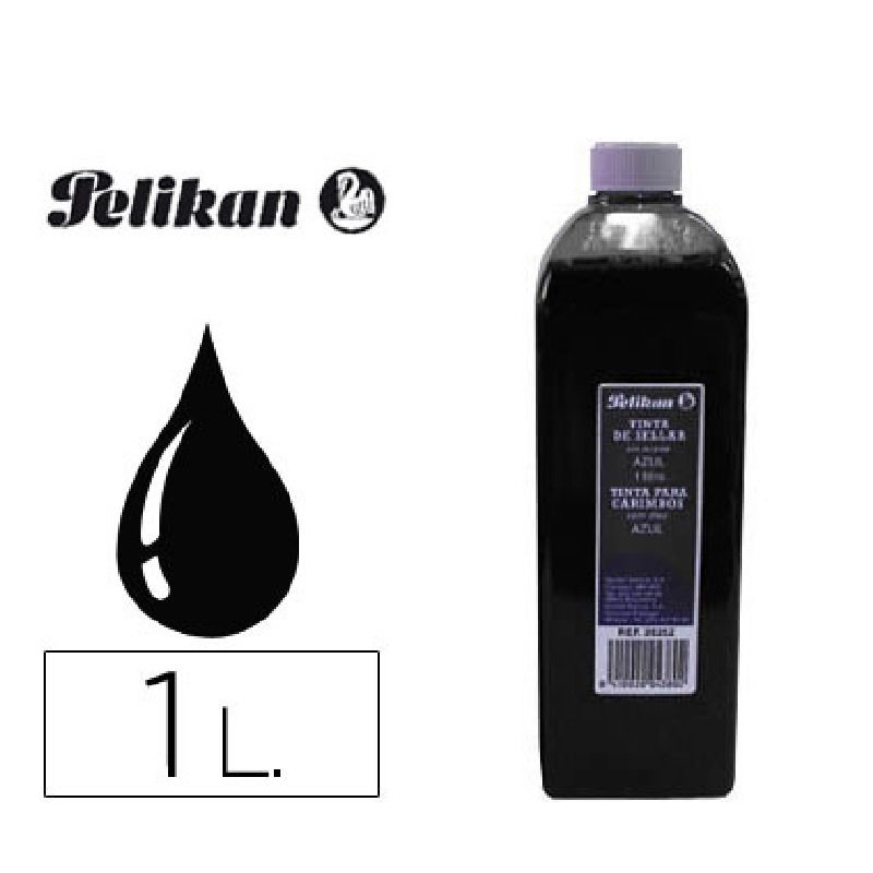 TINTA TAMPON PELIKAN 1LITRO NEGRO