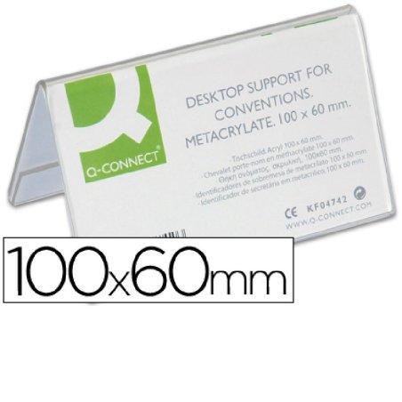 PORTANOMBRE DE SOBREMESA Q-CONNECT 100X60MM