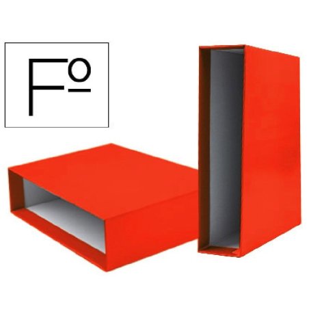 CAJETIN ARCHIVADOR LIDERPAPEL FOLIO NARANJA