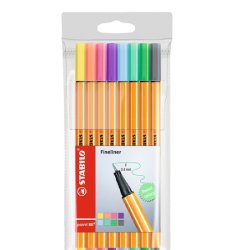 ROTULADOR STABILO POINT 88 COLORES PASTEL EST/8