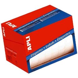 ETIQUETAS EN ROLLO BLANCAS...