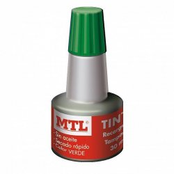 TINTA TAMPON MTL 30CC VERDE