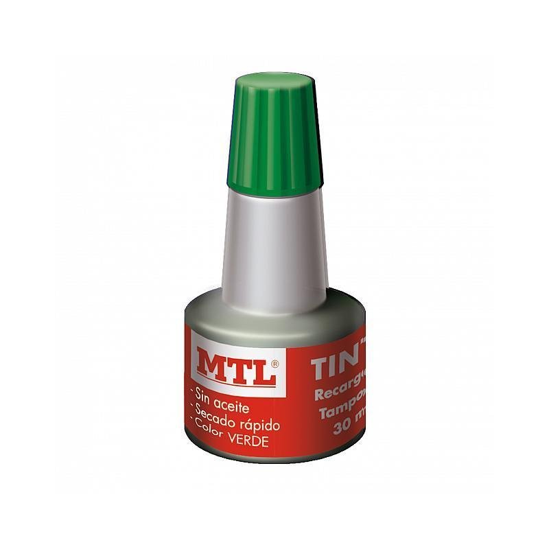 TINTA TAMPON MTL 30CC VERDE