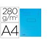 SUBCARPETA CON 2 SOLAPAS A4 280GR. AZUL P/50