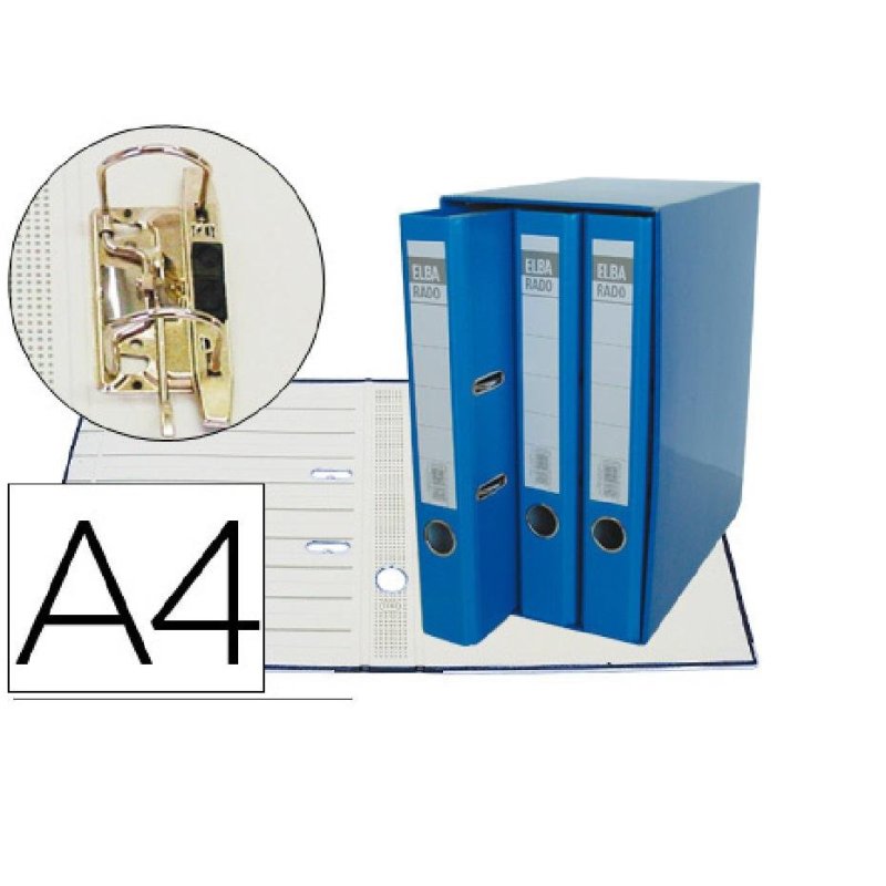 MODULO 3 ARCHIVADORES ELBA A4 AZUL