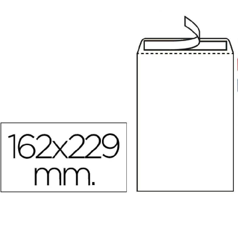 BOLSA LIDERPAPEL BLANCO 162X229MM C/500