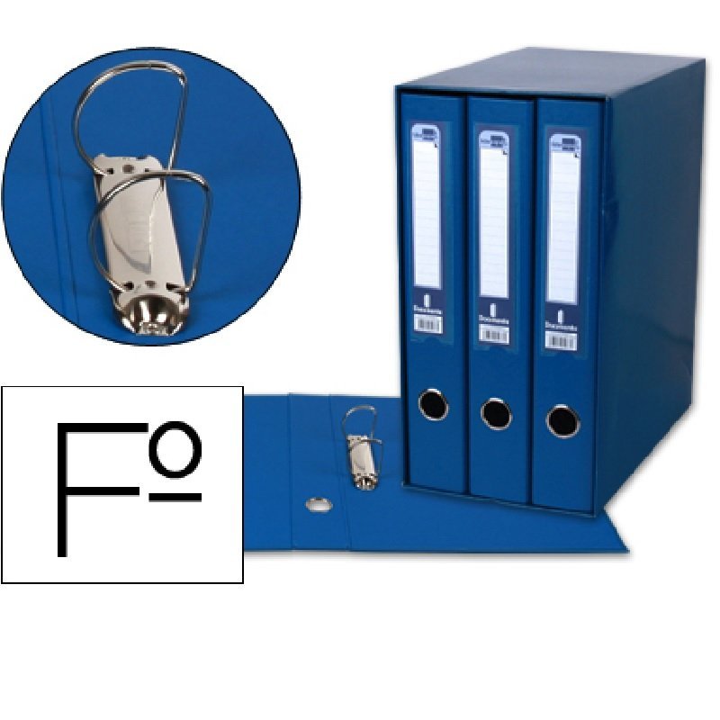 MODULO 3 CARPETAS 2A. 40MM. FOLIO LIDERPAPEL AZUL