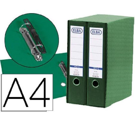 MODULO 2 ARCHIVADORES ELBA A4 VERDE