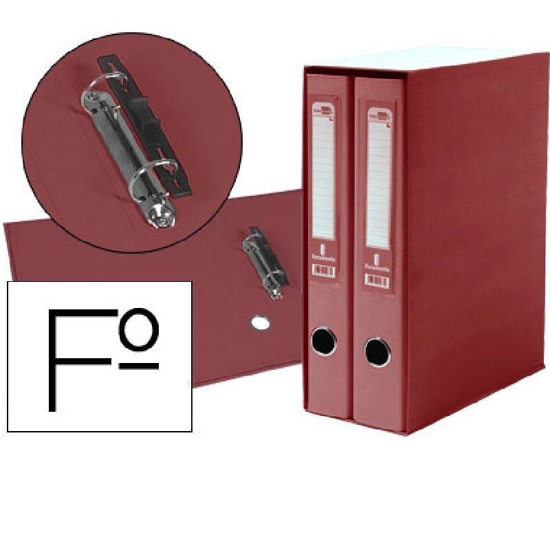 MODULO 2 ARCHIVADORES LIDERPAPEL FOLIO ROJO