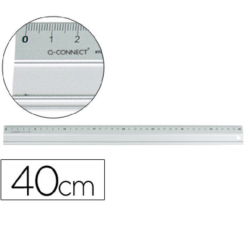REGLA ALUMINIO Q-CONNECT 40CM. 