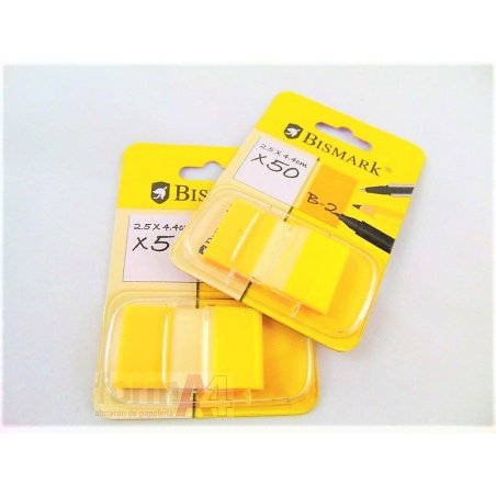 BANDERITAS BISMARK 25X44MM. AMARILLO