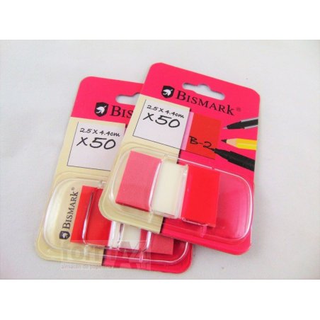 BANDERITAS BISMARK 25X44MM. ROJO