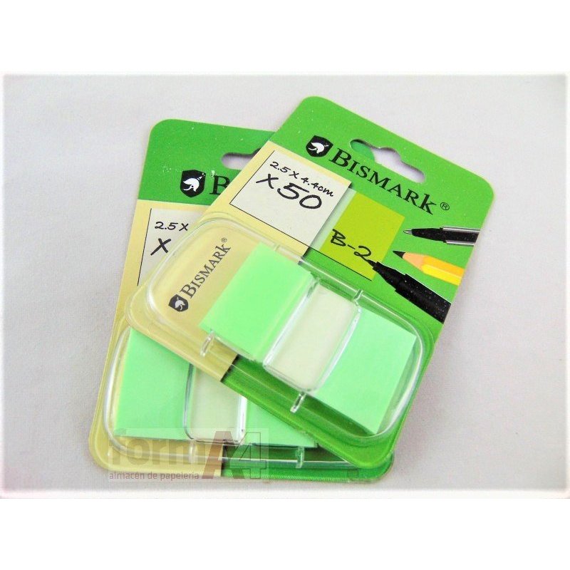 BANDERITAS BISMARK 25X44MM. VERDE