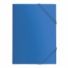 CARPETA CON GOMAS Y 3 SOLAPAS FOLIO PP DOHE AZUL  