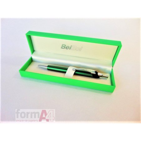 KIT BOLIGRAFO ESTUCHE LACADO VERDE