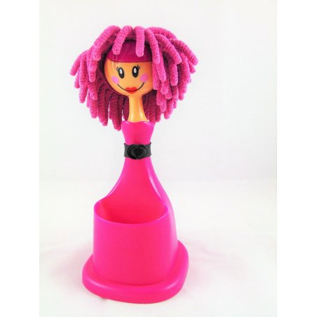 PORTABOLIS+PLUMERO MICROFIBRA ORDENADOR DOLLS YOKO