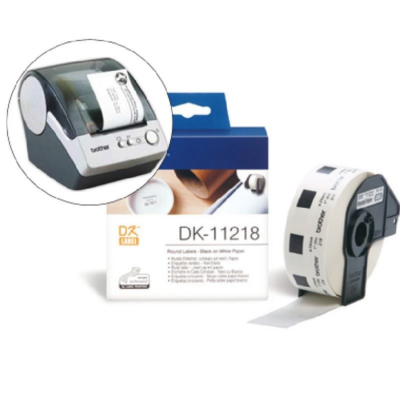 ETIQUETA PAPEL PRECORTADA BROTHER 24MM DK11218