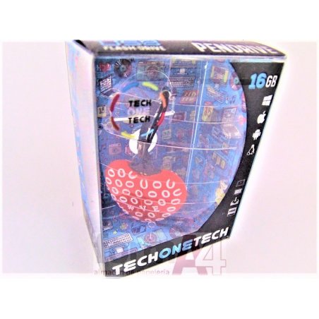 MEMORIA USB CORAZON ROJO LOVE TEC 16GB