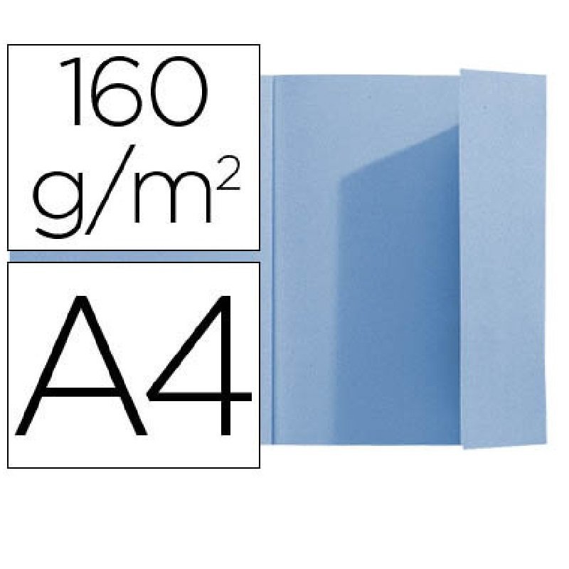 SUBCARPETA CON 1 SOLAPA EXACOMPTA A4 AZUL P/100