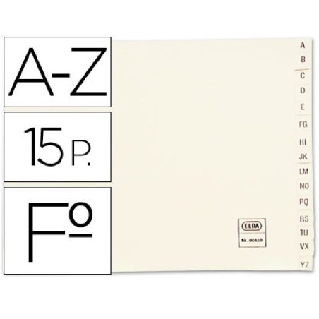 ABECEDARIO CON 2 T. CARTULINA ELBA A-Z 4º AP.