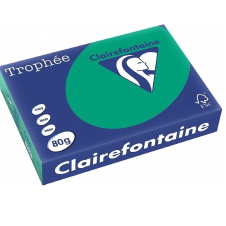 PAPEL TROPHEE A4 80 GR. VERDE PINO P/500