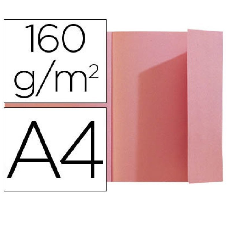 SUBCARPETA CON 1 SOLAPA EXACOMPTA A4 ROSA P/100