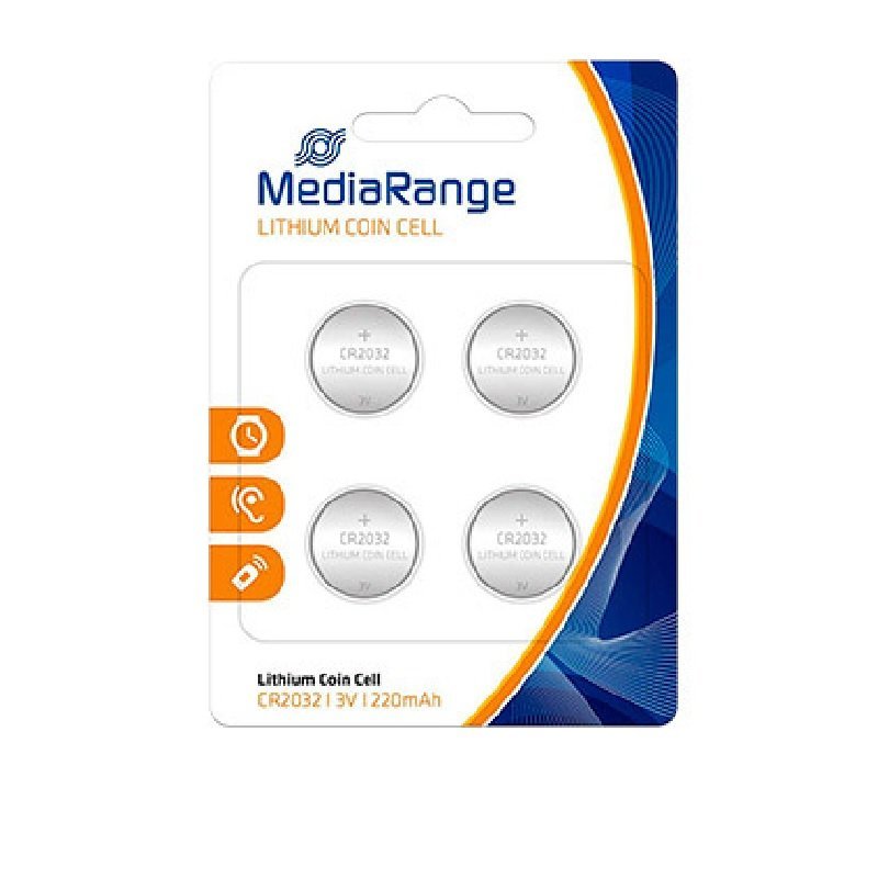 PILA BOTON MEDIARANGE CR2032 B/4