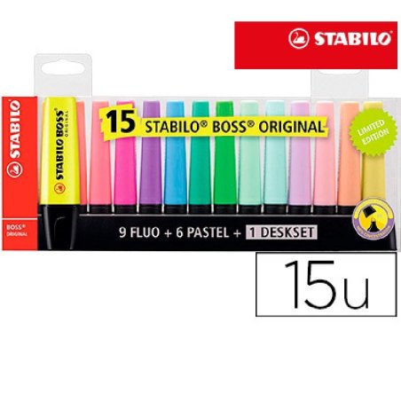 MARCADOR FLUORESCENTE STABILO BOSS 70 EST/15