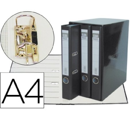 MODULO 3 ARCHIVADORES ELBA A4 NEGRO