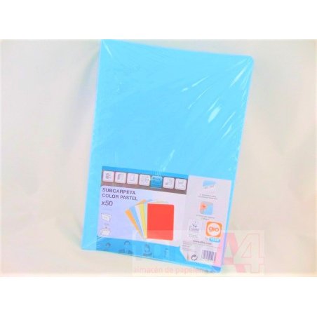SUBCARPETA GIO FOLIO AZUL P/50 