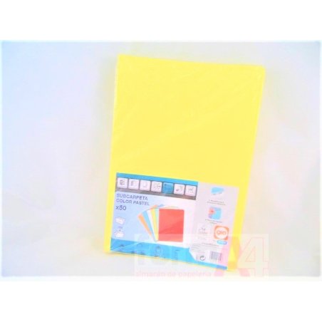 SUBCARPETA GIO FOLIO AMARILLO P/50 
