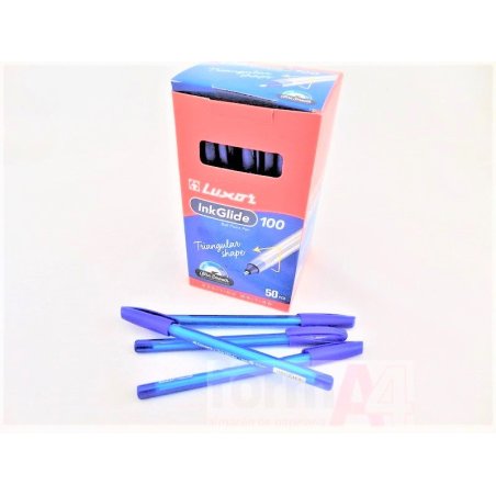 BOLIGRAFO LUXOR INK GLIDE 100 AZUL