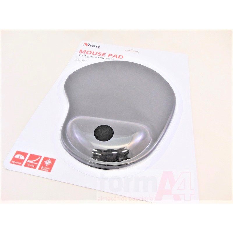 ALFOMBRILLA RATON GEL TRUST BIGFOOT NEGRO