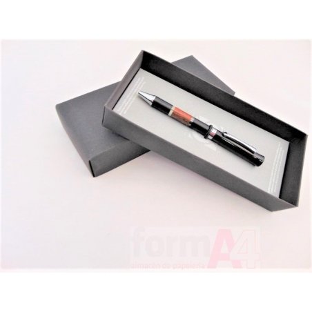 BOLIGRAFO ACRILICO Y METAL CUERNO NEGRO P