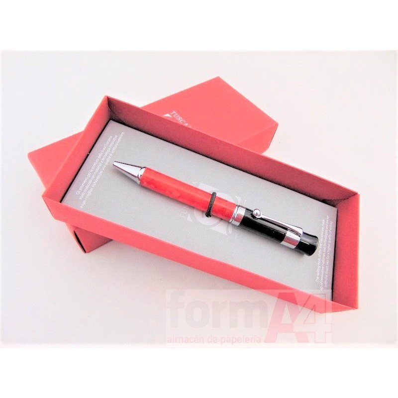 BOLIGRAFO MITAD NEGRO Y MITAD ROJO C/CARTON