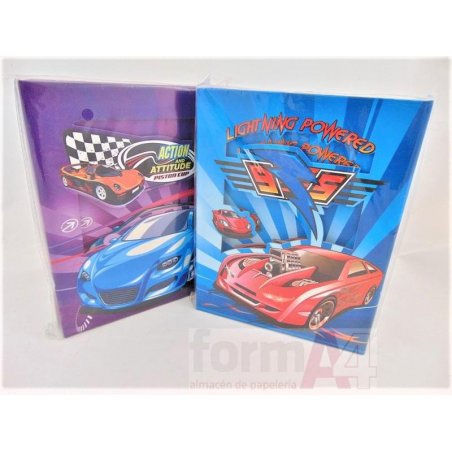 DIARIO CON CAJA TROQUELADA COCHES 21X15 