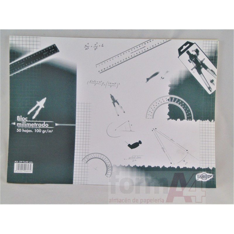 PAPEL MILIMETRADO FAIBO A3 P/50