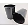 CUBILETE DE PLASTICO FAIBO OPACO NEGRO